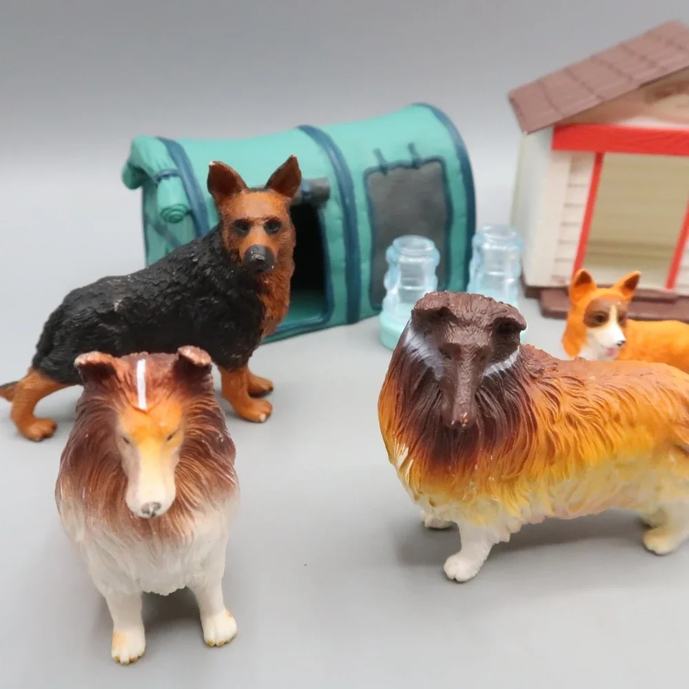 Keenway Dog Academy Training Playset Lot Corgi German Shepard Puppy